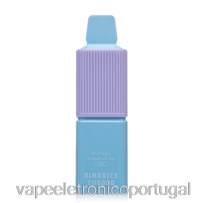 Vape Eletrônico Horizonte Binários Th6000 Descartável Azul Razz Toranja Gelo